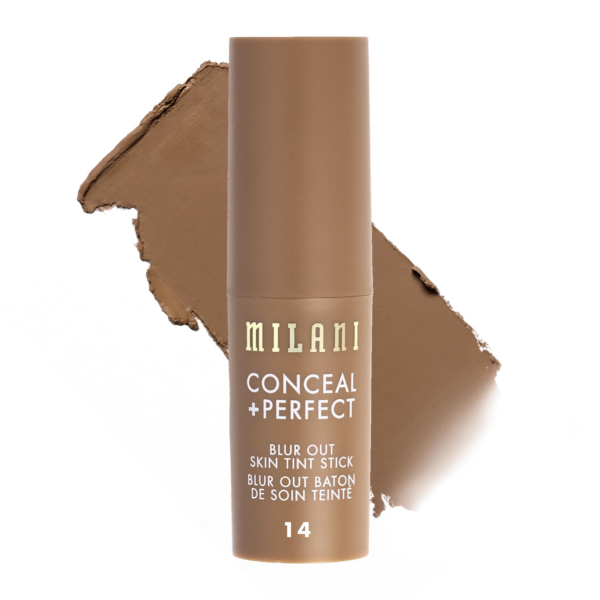 Milani Conceal + Perfect Blur Out Skin Tint Stick - Light to Medium Coverage Tinted Moisturizer Stick with Vitamin C & E - Soft Matte, Pore Blurring Natural Finish 07-Light Medium Neutral